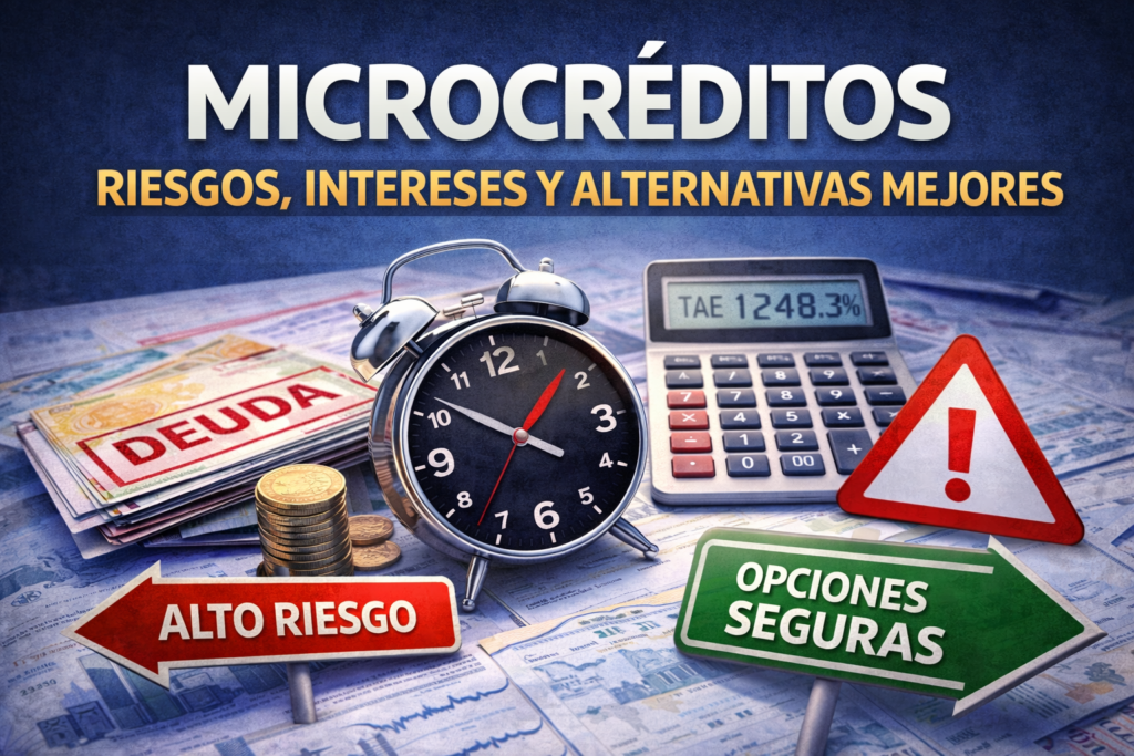 Microcréditos con alto TAE y riesgos financieros en préstamos rápidos